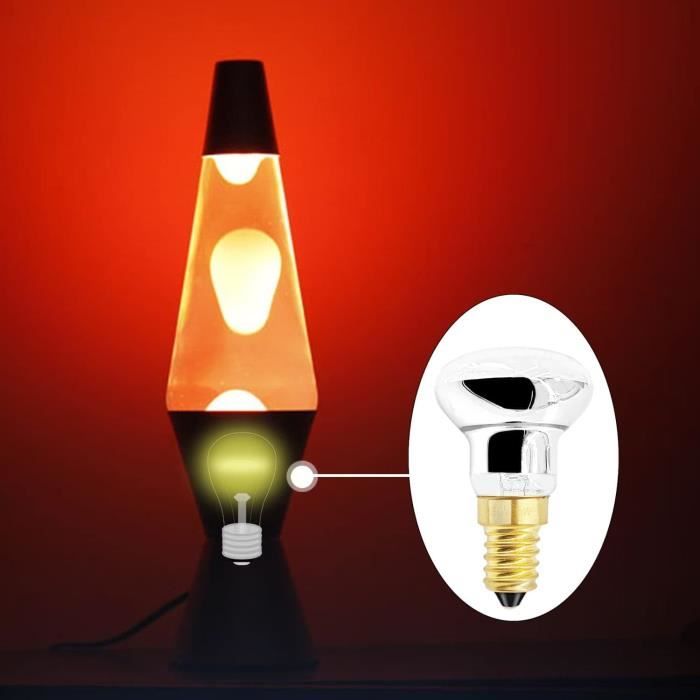 25W R39 E14 Ampoule Lampe à Lave, Ampoule Pour Lampe à Lave R39 Réflecteur  260lm, lot de A11 - Cdiscount Maison