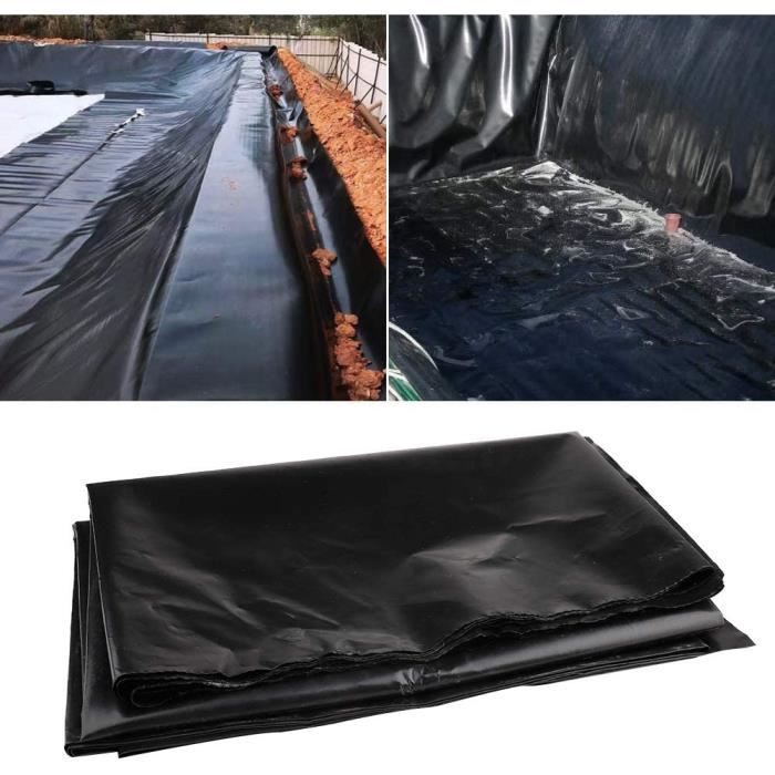 revêtement imperméable d'étang de polyéthylène haute densité de noir de  membrane de l'eau de