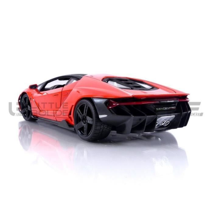 Voiture Miniature de Collection MAISTO LAMBORGHINI Centenario Orange Black 1 18