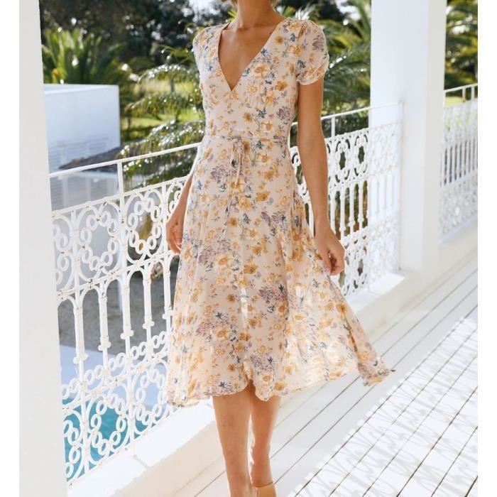 Robe avec imprimé floral deals