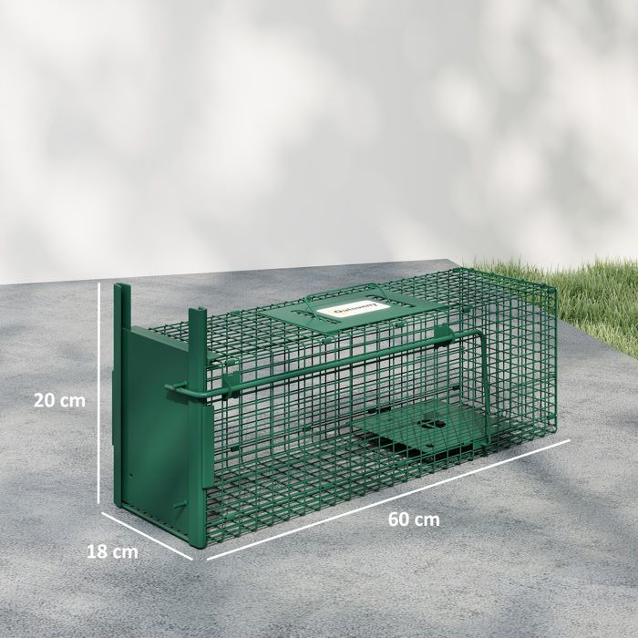 Piège à Rat Professionnel Réutilisable 41x14x11 Cm – Cage Capture Humane Pour Souris, Loir, Mulot, Rongeurs Intérieur Et Extérieur