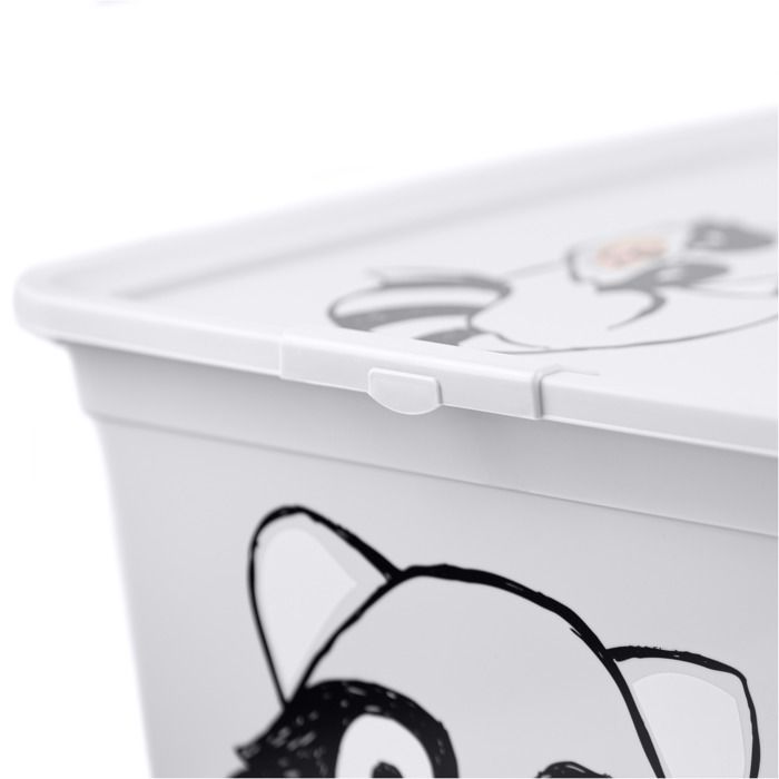Boîte De Rangement En Tissu Pour Enfant raton Laveur Avec Couvercle Compatible Ikea Kallax Lifeney