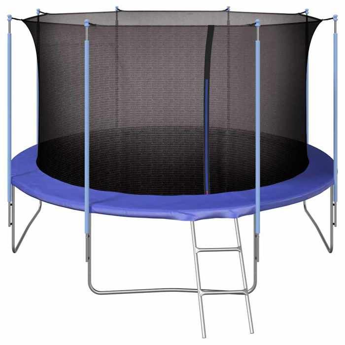 Genérico – Filet De Sécurité De Rechange Pour Trampoline, PE, Fermeture éclair, Boucles, Compatible 6/8/10/12/14/16 Ft, Noir