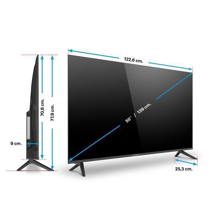 Télévision intelligente 32 pouces - DEBSY - 80 cm - Écran sans bordure - Wi-Fi - VIDAA OS