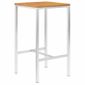 Table Bar De 4 A 6 Personnes Style Contemporain Mange Debout Table Haute 60x60x105 Cm Bois D Acacia Solide Et Inox Achat Vente Mange Debout Table Bar De 4 A 6 Personnes Cdiscount