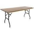 Table pliante en bois 180cm - MOB EVENT PRO - Rectangulaire - 8 personnes - Pliant-0