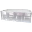 Housse de protection pour table rectangulaire - RIBILAND - PRH090200X101 - Eco Platinium - Blanc-0