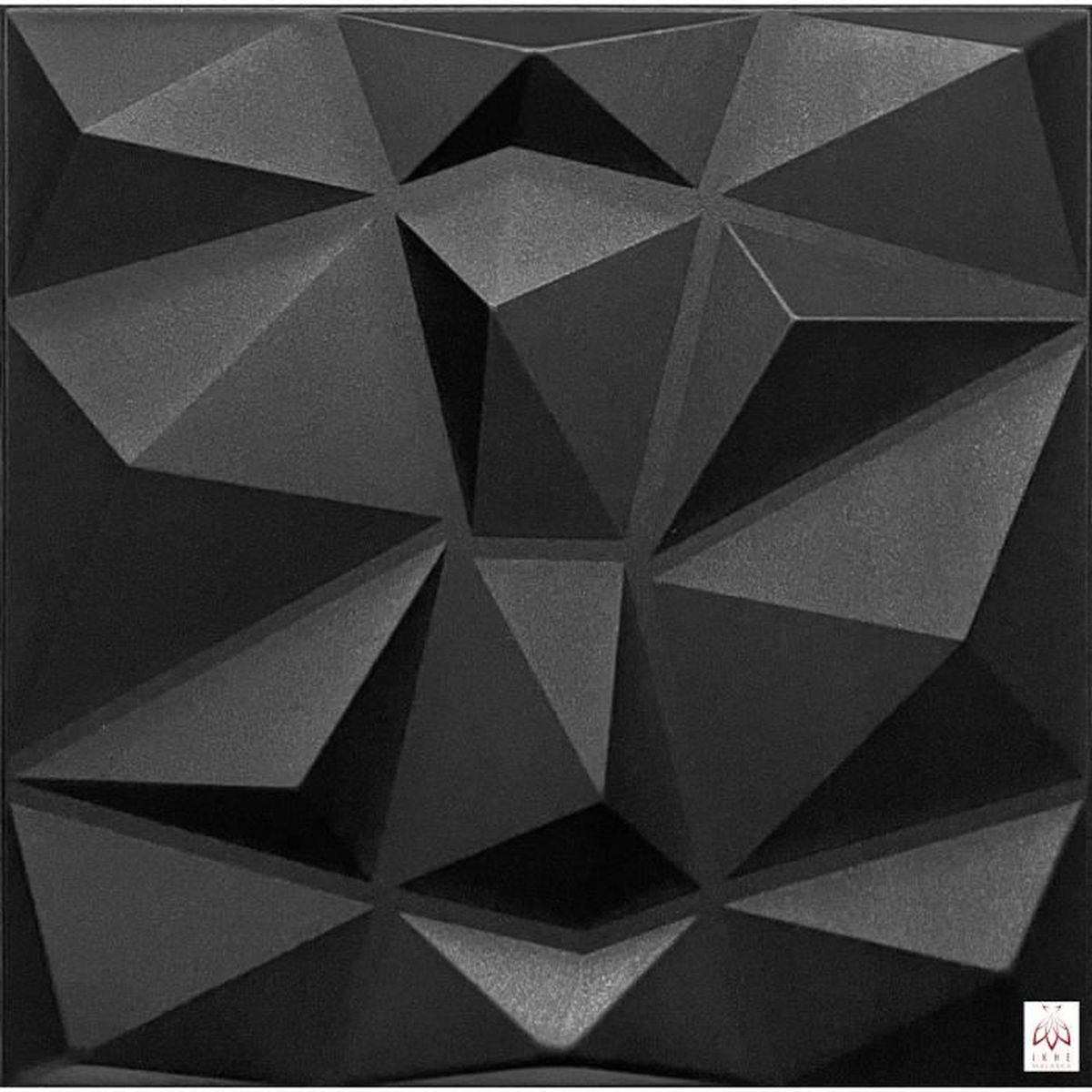 Panneaux Muraux 3D Aspect Pierre – 20 Pièces (10 M²) – Noir – Polystyrène Traité – Tocdesign
