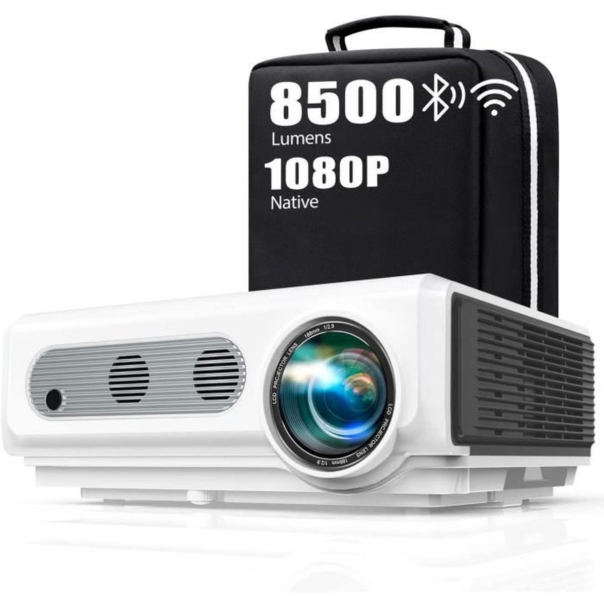 Vidéoprojecteur 4k WiFi Full HD 1080P, 8500LM TOPTRO Rétroprojecteur