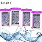 CO-PHENIX Pochette Étanche Téléphone 4PS Sac Étanche IPX8 pour Téléphone jusqu'à 6.5" -Violet