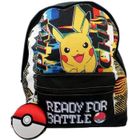 POKEMON Sac à dos - Pokémon - Pikachu - Design rétro - Compartiment zippé - Poche avant