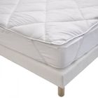 Surmatelas 160x200 cm Moelleux et Respirant - Lavable à 95°C - Enveloppe anti-transpiration - Fabriqué en France - BLEU CALIN