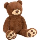 HENRY BRUBAKER BRUBAKER - Peluche géante XXL - Ours / Nounours - 100 cm - Ultra Douce & Mignonne - Marron