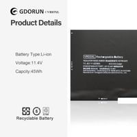 Batterie HP Envy 13-D Li-ion 45Wh 11.4V Noir