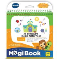 Livre Interactif Magibook - VTECH - Je Découvre L'École Maternelle - Niveau 1 - 32 pages illustrées