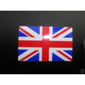 Jeu de drapeaux UNION JACK de 6 UK GB Bike casque voiture autocollants Stickers 50mm
