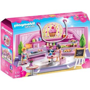 UNIVERS MINIATURE PLAYMOBIL 9080 - City Life - Le Café Cupcake