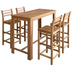Table Et Chaise Haute De Bar