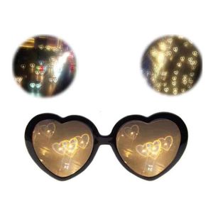 Lunettes de Coeur Lunettes Diffraction Lumière Coeurs 3D Lunettes D'effets  Spéciaux Créatifs Lunettes D'effets D'amour,pour L'extérieur Musique