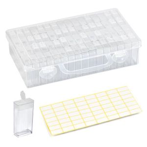 13,7x23,7x6,6cm 1 pièce il est très approprié pour Coudre des bobines Yemiany Boite a Couture Plastique Respectueux de lenvironnement et Durable Boite Broderie Diamant Rangement Fil Broderie