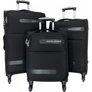 SET DE VALISES Set de 3 valises souples dont 1 valise cabine Davi
