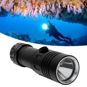 Susier Lampe de Poche de plongée sous-Marine LED étanche puissante Super Lumineuse Professionnelle Lampe de Torche sous-Marine LED