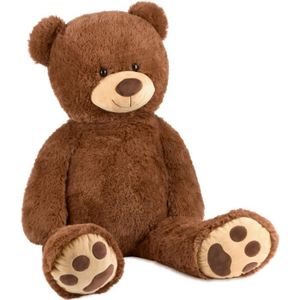 Ours en peluche géant rose Juliette 90 cm Catégorie Les Ours Géants XXL