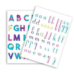 GOMMETTE Gommettes alphabet de 1,5 à 2,5 cm x 73 pcs - Mega