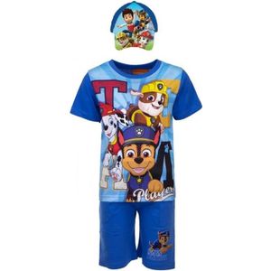 Garçons Enfants Nickelodeon Paw Patrol manches courtes T Shirt Short Set Tenue Pyjama NEUF 