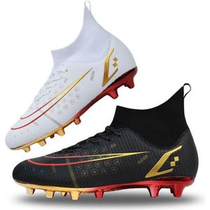 VTASQ Chaussures de Football Homme Chaussures D'Entraînement pour  Adolescents Crampons Professionnel Spike Chaussure de Foot Entrainement  Chaussures de Sport Bianca 35EU : : Mode