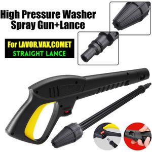 NETTOYEUR HAUTE PRESSION Pistolet à eau lavage haute pression pour LAVOR/VAX/COMET - noir + jaune - max 120 bar