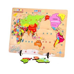 PUZZLE Puzzle en bois Chine carte du monde - ONEVER - Jou