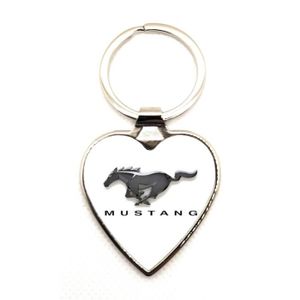 Tollube Porte-Clés Premium Mustang Argent - Accessoire Officiel Pour Passionnés Ford Mustang
