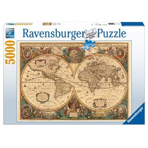 PUZZLE Puzzle Ravensburger 5000 Pièces - Mappemonde Antiq