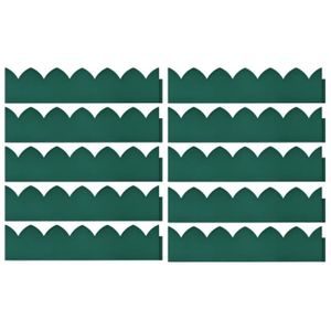 BORDURE Bordures de jardin - VIDAXL - Vert - 65x15 cm - PP