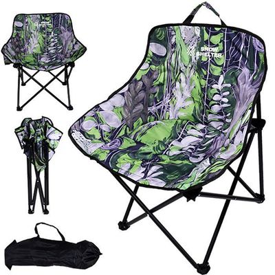 Skandika Chaise De Camping Mala - Chaise Pliante Extérieure Confortable Avec Rembourrage Épais, Structure Acier Robuste Jusqu'à 135 Kg, Légère 4 Kg Avec Sac De Transport