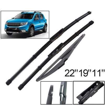 Jeu De 3 Essuie-glaces Pour Dacia Duster 1 (2015-2016) - Avant 600/450 Mm, Arrière 350 Mm