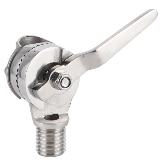 Support Antenne VHF Marine à Cliquet – Acier Inoxydable 316, Rail 22-25 Mm, 270° + 180° Réglable, Pour Yacht, Camping-car