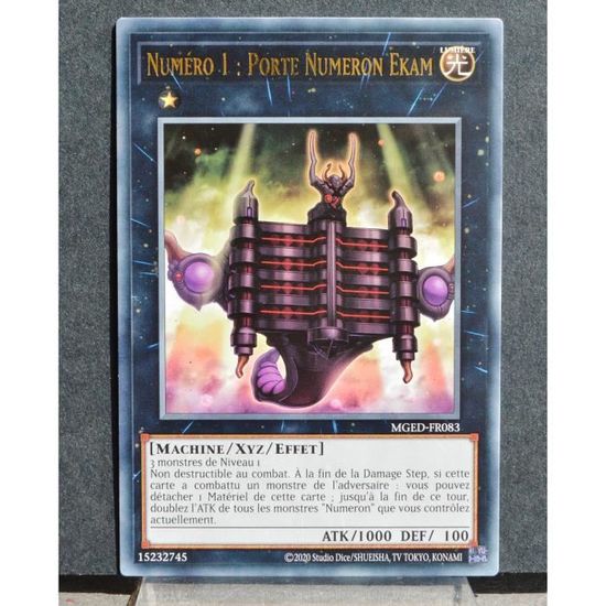 Carte YU-GI-OH MGED-FR083 Numéro 1 : Porte Numeron Ekam 2ED NEUF FR ...