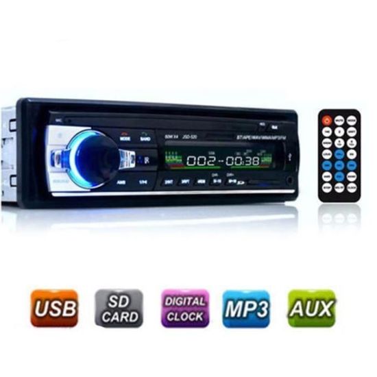 12V Autoradio MP3 Bluetooth USB Stéréo de Voiture Lecteur Multimédia COS1498