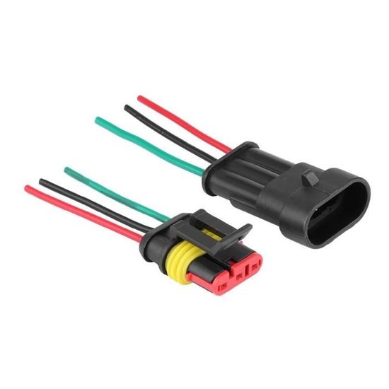 Kit 6 Connecteurs Étanches 6 Broches – Prises Électriques Imperméables IP65 Pour Voiture, Moto, Bateau & Camion