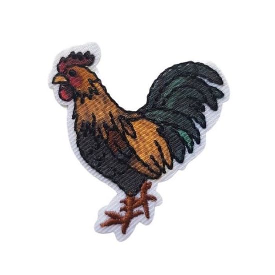 Patch Thermocollant Blason Etoile Lauriers - Écusson Noir 3,5 X 4 Cm - 2 Pièces - Application Fer à Repasser - 3