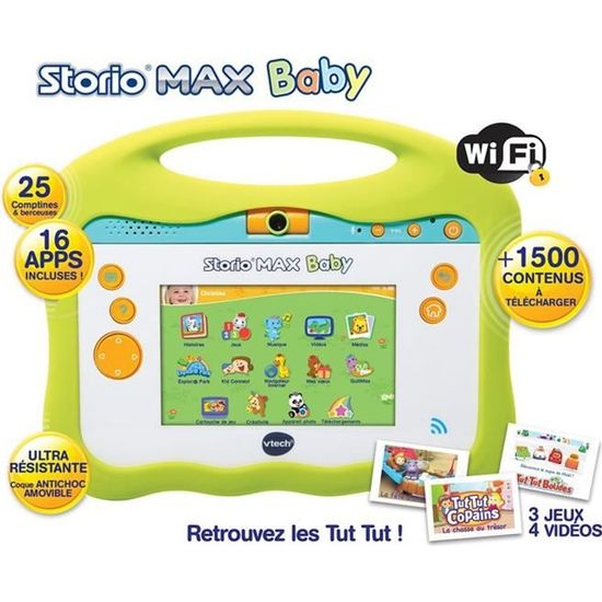 VTECH - Console Storio Max Baby 5" - Tablette Éducative Enfant 5 Pouces - Tut Tut Aventures