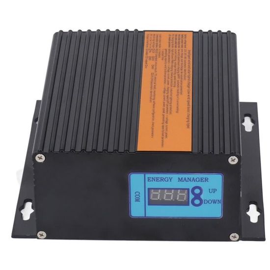 Contrôleur Hybride Solaire Éolien 1200W - PWM 12V/24V - Écran LCD - Protection Multiple