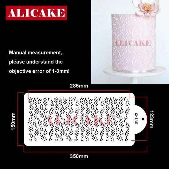 GAESHOW 5pcs Dentelle Silicone Moule, Moule à Fondant Outil De Décoration, Gâteau Sucre