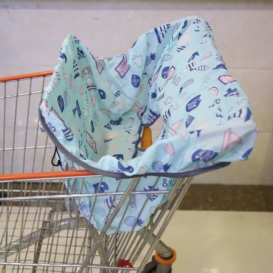 Housse Protège Caddie & Chaise Haute Bébé - 2 En 1 - Lavable
