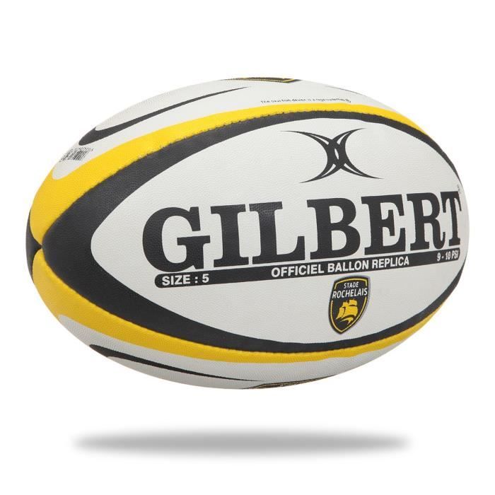 GILBERT Ballon de rugby Replique Club La Rochelle - Taille 5 - Homme