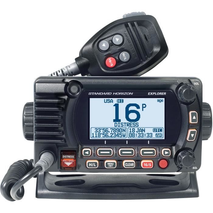 STANDARD HORIZON VHF fixe GX1800E GPS DSC - Noir