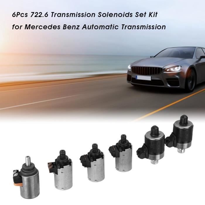 6Pcs Kit de solénoïdes de transmission pour boîte de vitesses automatique Mercedes Benz-CWU