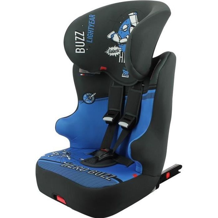 Siège auto isofix RACER groupe 1/2/3 (9-36kg) avec assise inclinable - protection latérale - fabriqué en France - Disney First Toys